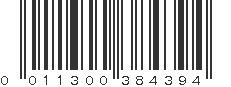 UPC 011300384394