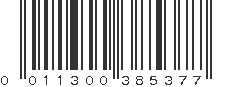 UPC 011300385377