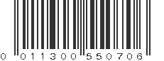 UPC 011300550706