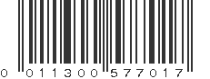 UPC 011300577017