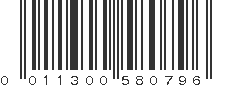 UPC 011300580796