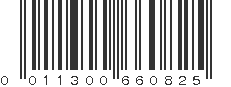 UPC 011300660825