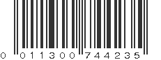 UPC 011300744235