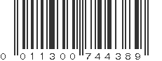 UPC 011300744389