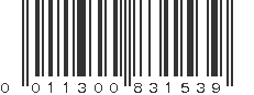 UPC 011300831539