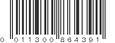 UPC 011300864391