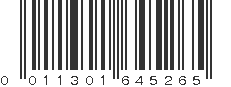 UPC 011301645265