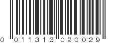 UPC 011313020029