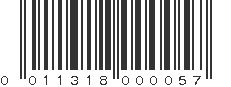 UPC 011318000057