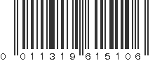 UPC 011319615106