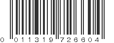 UPC 011319726604