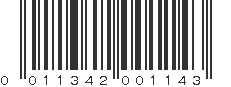 UPC 011342001143