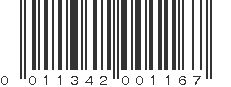 UPC 011342001167