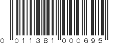 UPC 011381000695