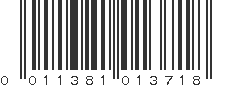 UPC 011381013718