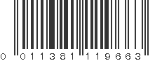 UPC 011381119663