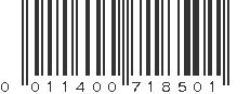 UPC 011400718501