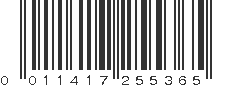 UPC 011417255365