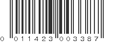 UPC 011423003387