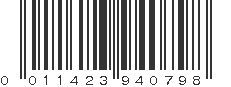 UPC 011423940798