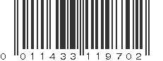 UPC 011433119702