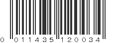 UPC 011435120034