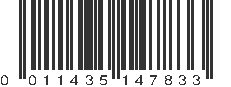 UPC 011435147833