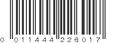 UPC 011444226017