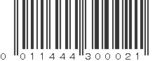 UPC 011444300021