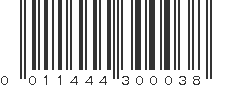 UPC 011444300038