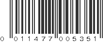 UPC 011477005351