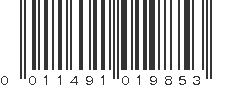 UPC 011491019853