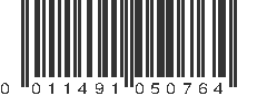 UPC 011491050764