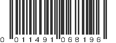 UPC 011491068196