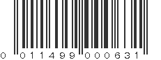 UPC 011499000631