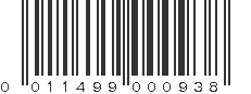 UPC 011499000938