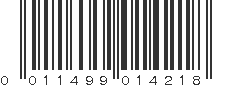 UPC 011499014218