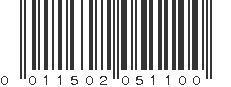 UPC 011502051100