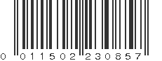 UPC 011502230857