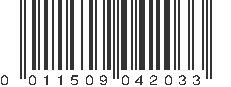 UPC 011509042033