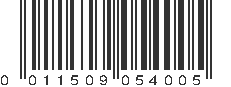 UPC 011509054005