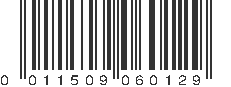 UPC 011509060129