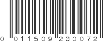 UPC 011509230072