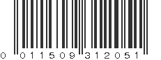 UPC 011509312051