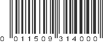 UPC 011509314000