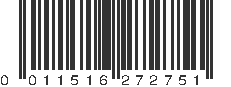 UPC 011516272751