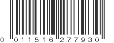 UPC 011516277930