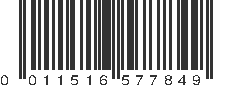 UPC 011516577849