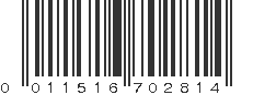 UPC 011516702814