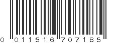 UPC 011516707185